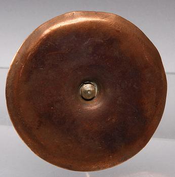 LJUSSTAKE, mässing, koppar, 1700-tal.