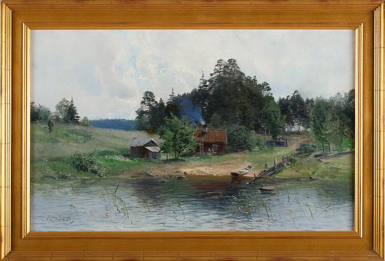 ALFRED THÖRNE, olja på duk, signerad.