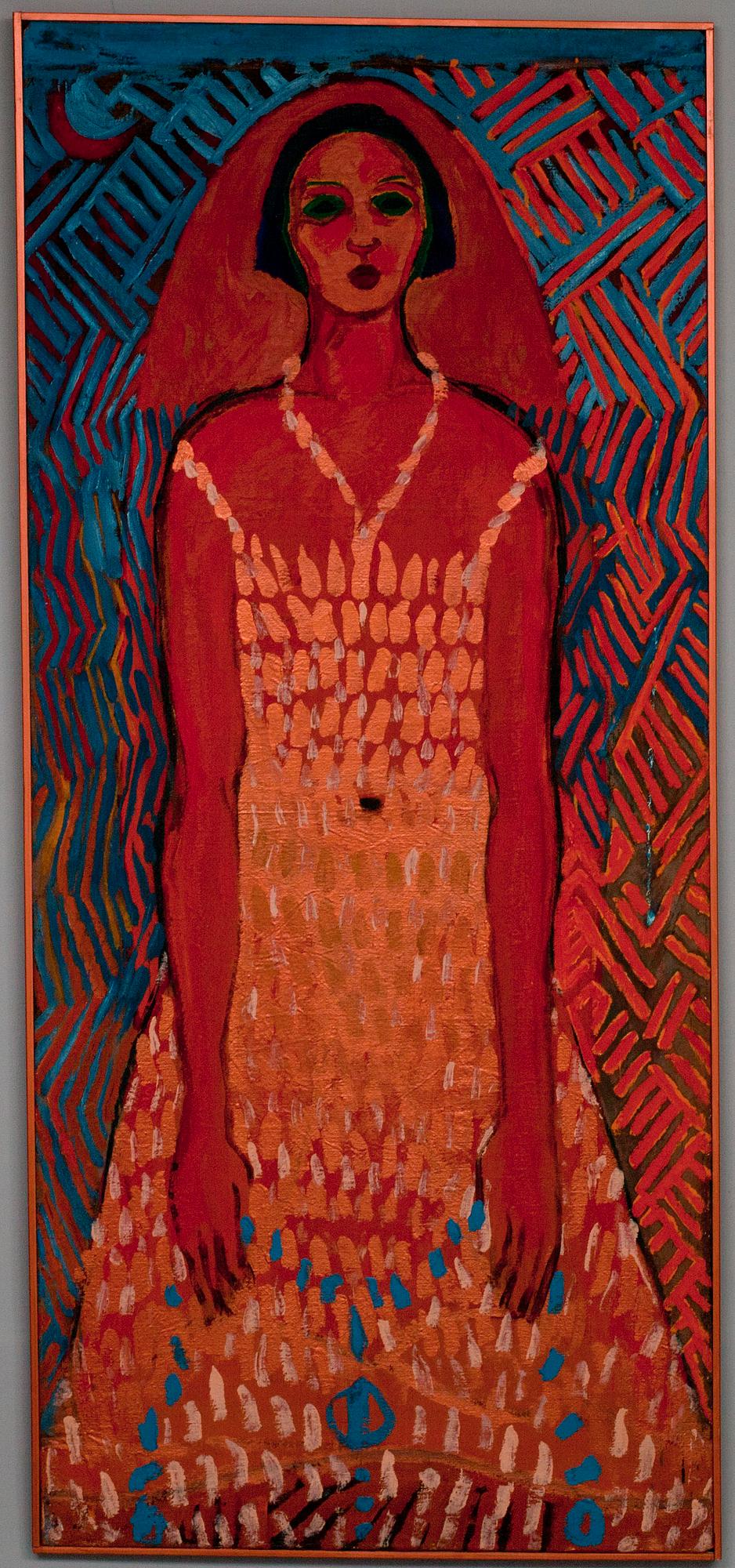 ELINA LIIKANEN, akryl på duk, a tergo signerad och daterad 1986.