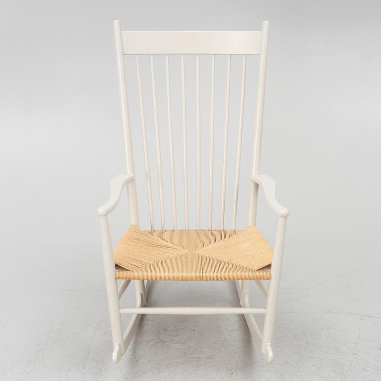 Hans J. Wegner, a rocking chair model 'J 16', FDB Möbler, late 20th century.