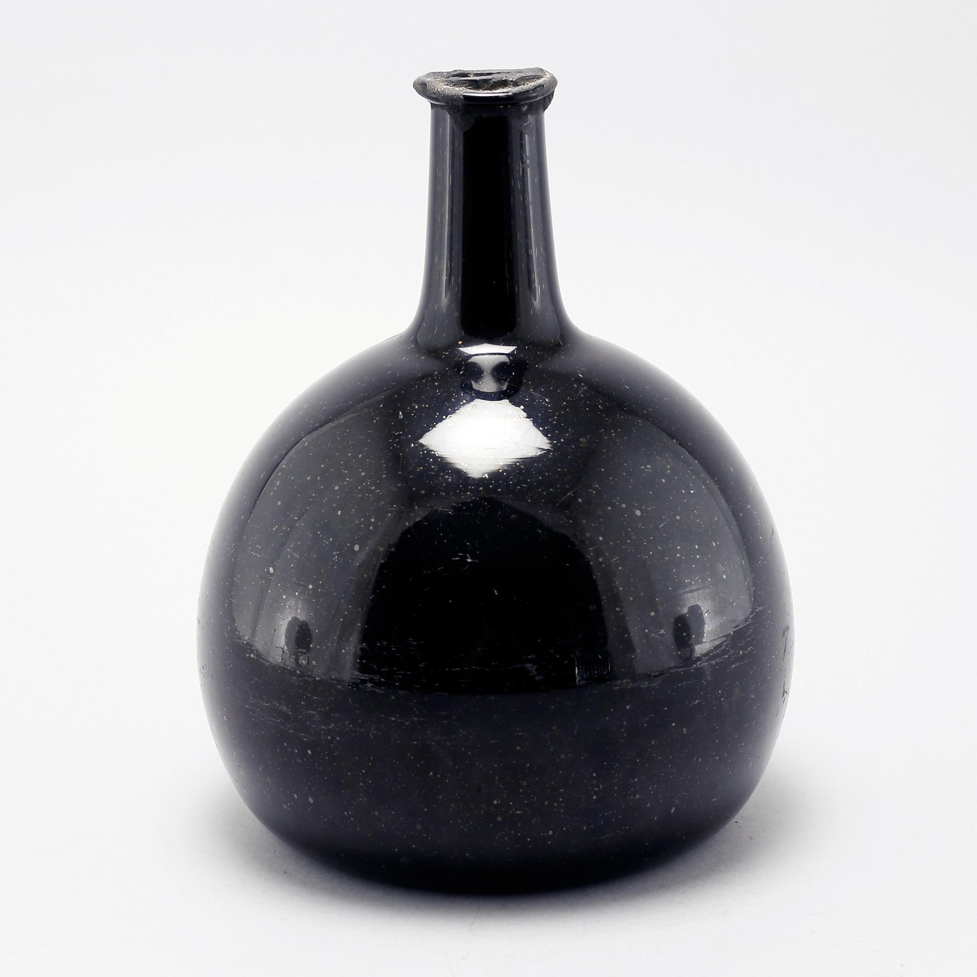 FLASKA, glas, 1700-tal.