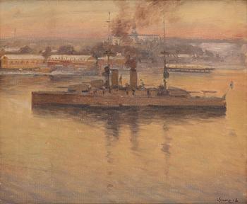 Louis Sparre, Armored cruiser at Skeppsholmen (Stockholm).