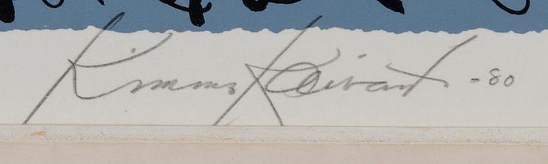 KIMMO KAIVANTO, färglitografi, signerad, daterad -80 och numrerad 79/100.