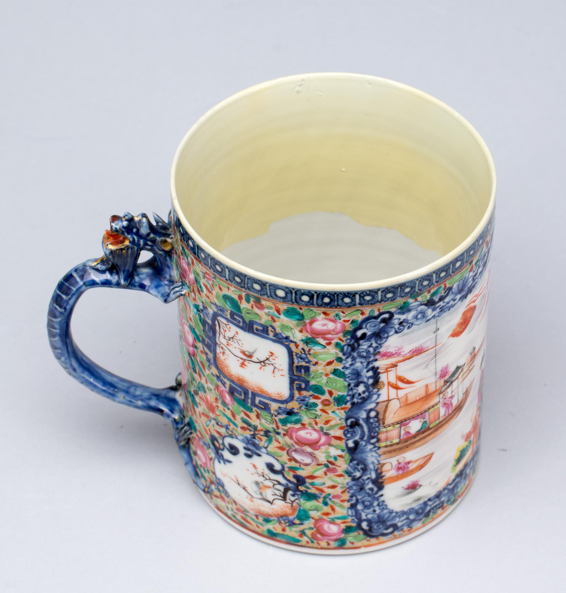 MUGG, porslin, Kina 1700/1800-tal.