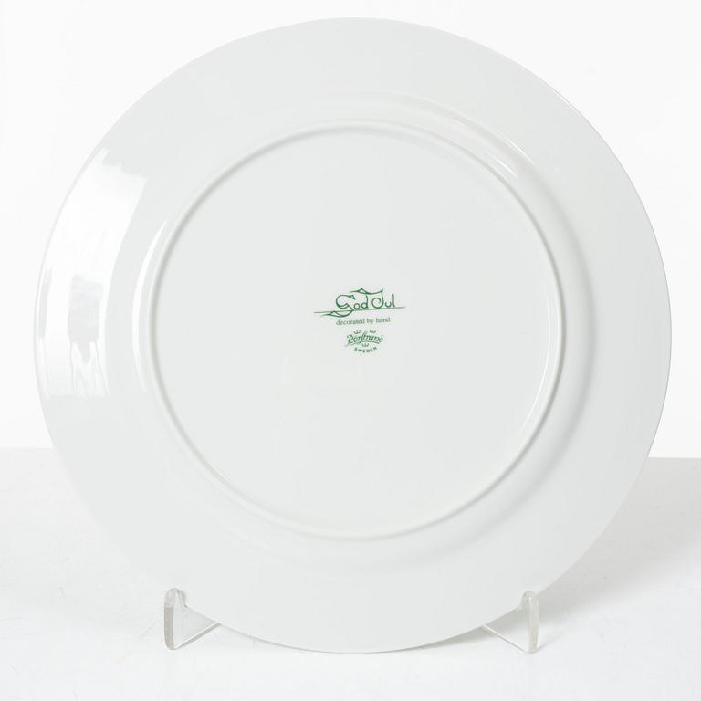 Rörstrand, tallrikar, 10 st, porslin, "God jul".