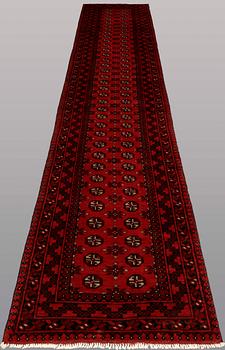 A RUNNER, Afghan, ca 498 x 83 cm.