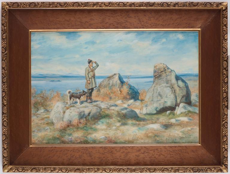 Johan Tirén, watercolour, signed and dated 1898.