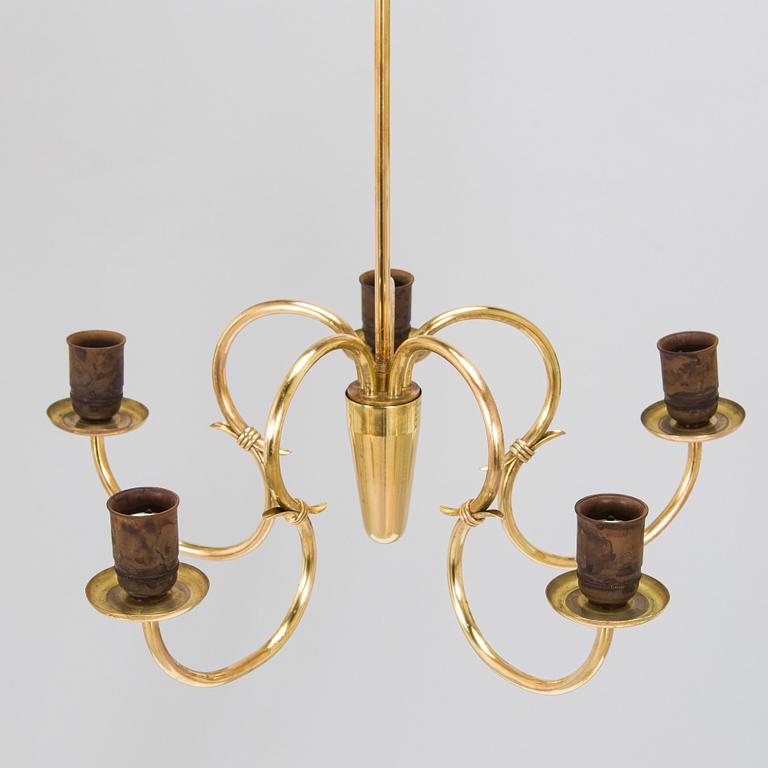 Gunnel Nyman, a mid-20th century , '51132/5' chandelier for Idman.