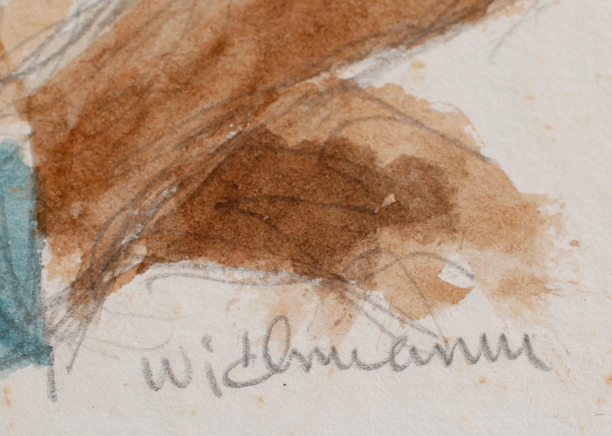 HARRY WICHMANN, 4 st, akvareller, signerade.