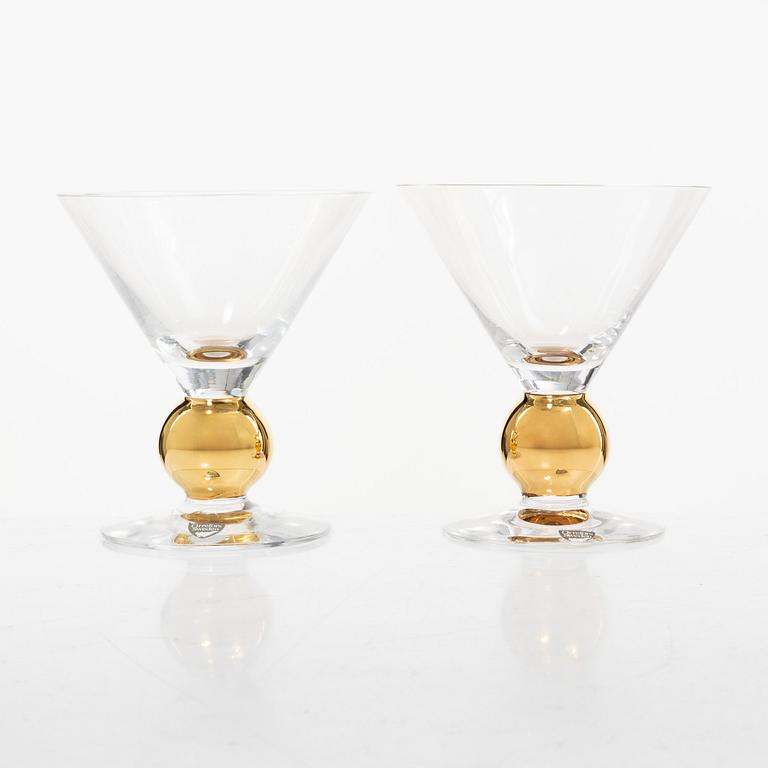 Gunnar Cyrén, Martini glasses, 13 pcs, "Nobel", Orrefors.