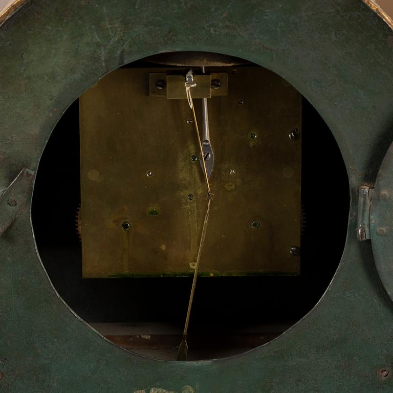 A late Empire wall clock by E. Engelbrechten.