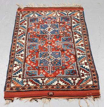 A rug, antique Bergama, possibly, ca 143 x 82 cm.