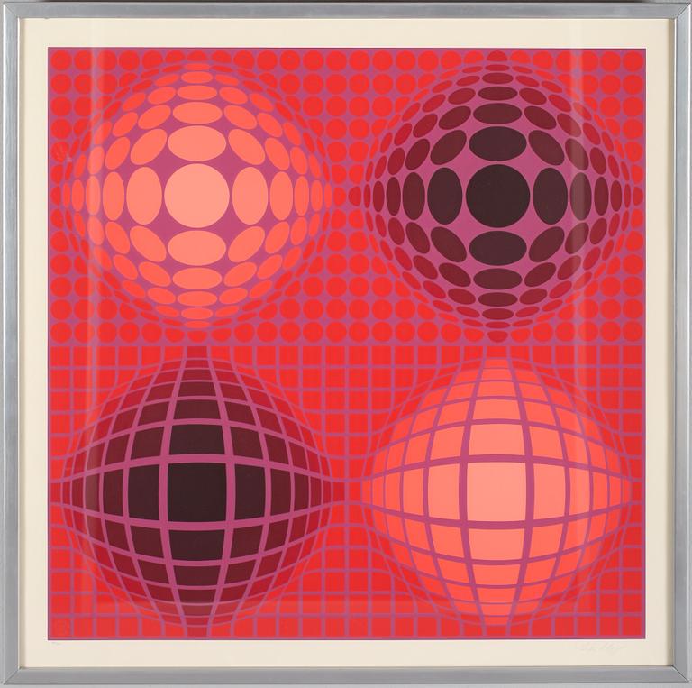 VICTOR VASARELY, serigrafi, signerad och numrerad 229/250.