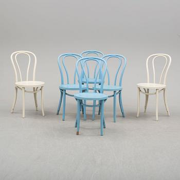 A set of six IKEA Öglan chairs, 1970/80's.