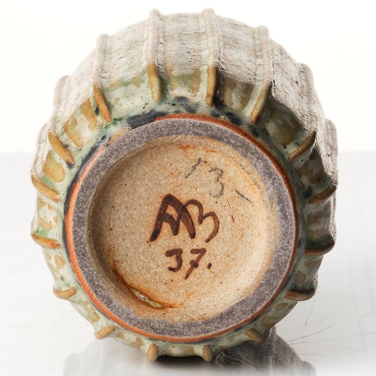 Arne Bang, a stoneware vase, Denmark, no 37.