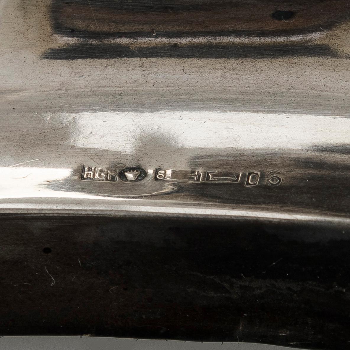 Candleholders, one, a pair, silver, Finnish import marks, 1933.
