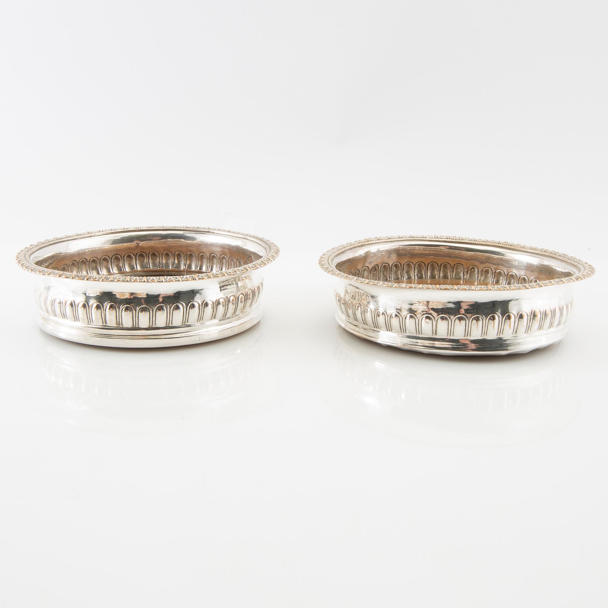 Coasters 13 pcs of silver plate early 20th century.