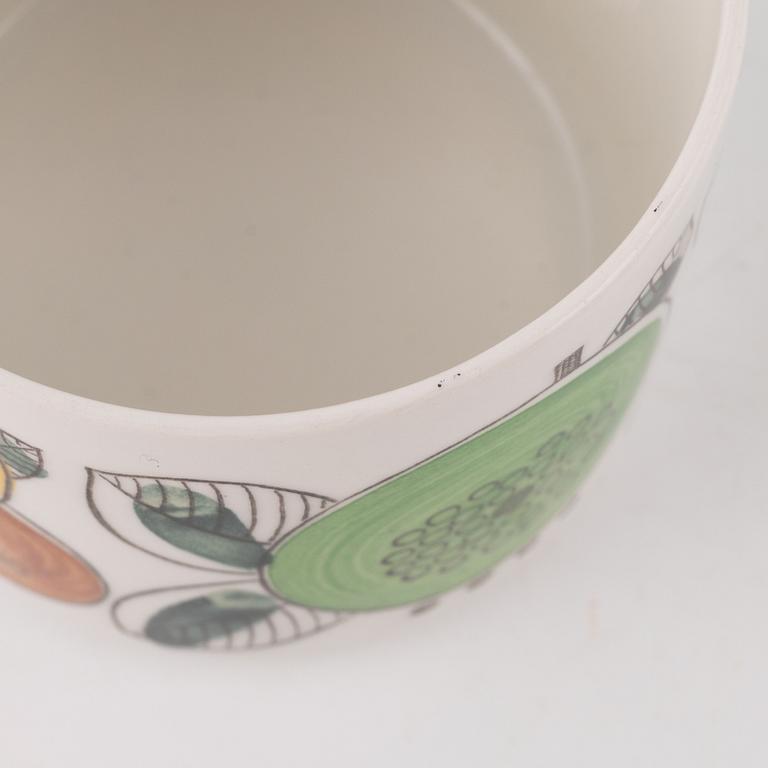 Hertha Bengtson, two 'Fructus' coffee cups with saucer, Rörstrand.