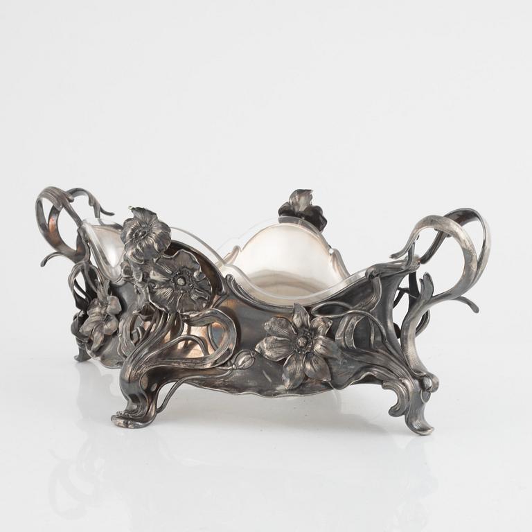 Jardinière, Jugend, WMF (Würtembergische Metallwarenfabrik), tidigt 1900-tal.