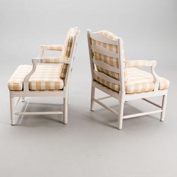 A pair of Gripholm-model armchairs from the second half of the 20th century.