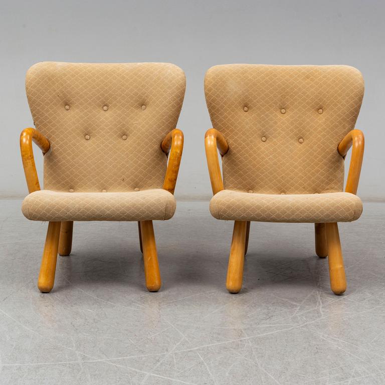 A pair of IKEA 1950s 'Åke' easy chairs.