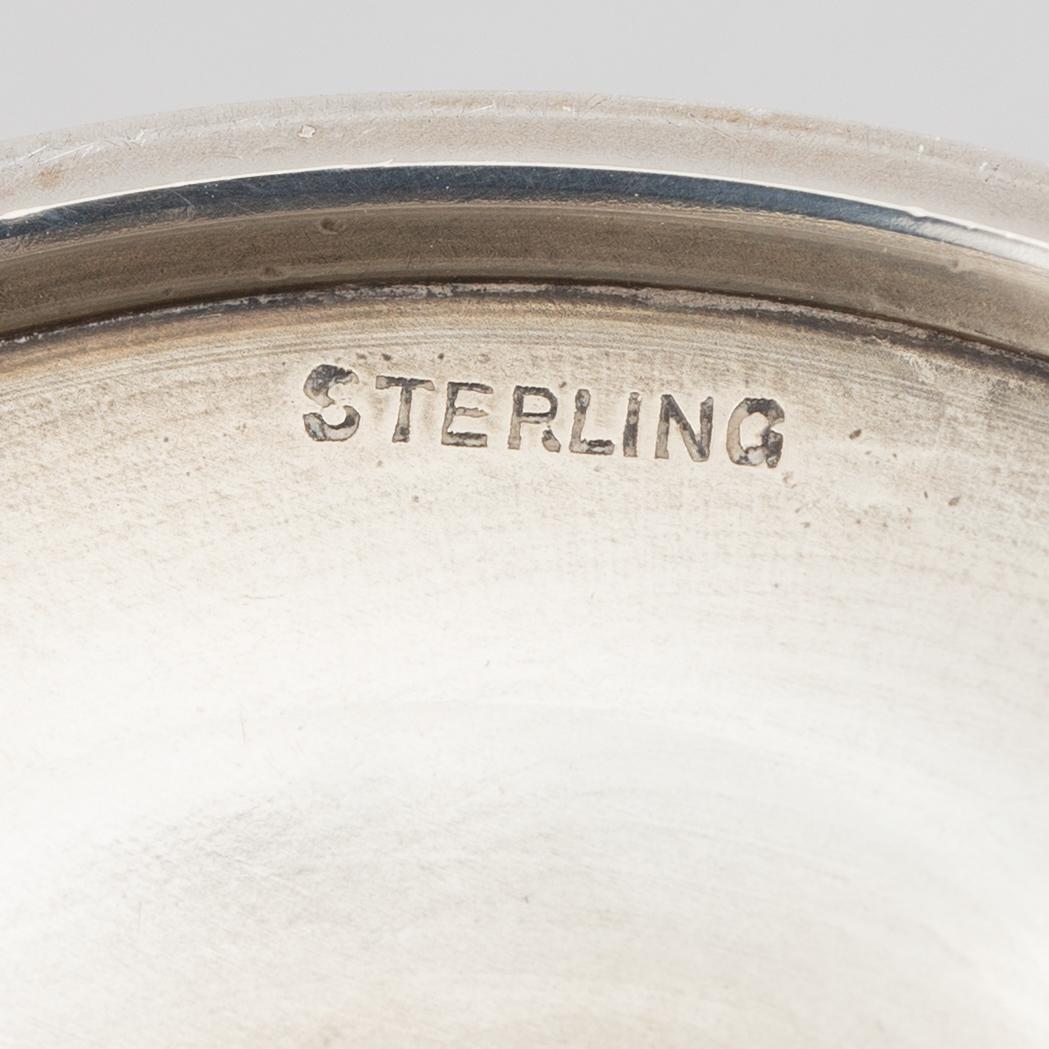 Glasses, 8 pcs, sterling silver, around the mid-20th century.