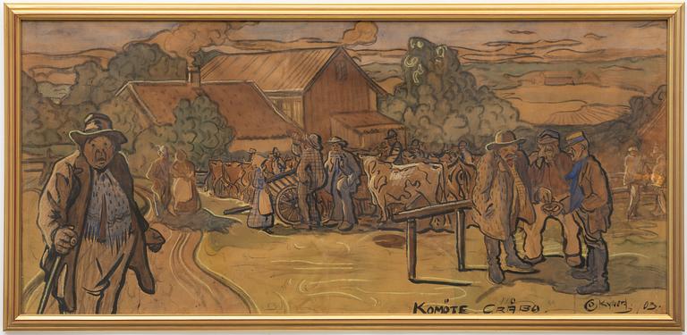 Carl Kylberg, "Komöte, Gråbo".