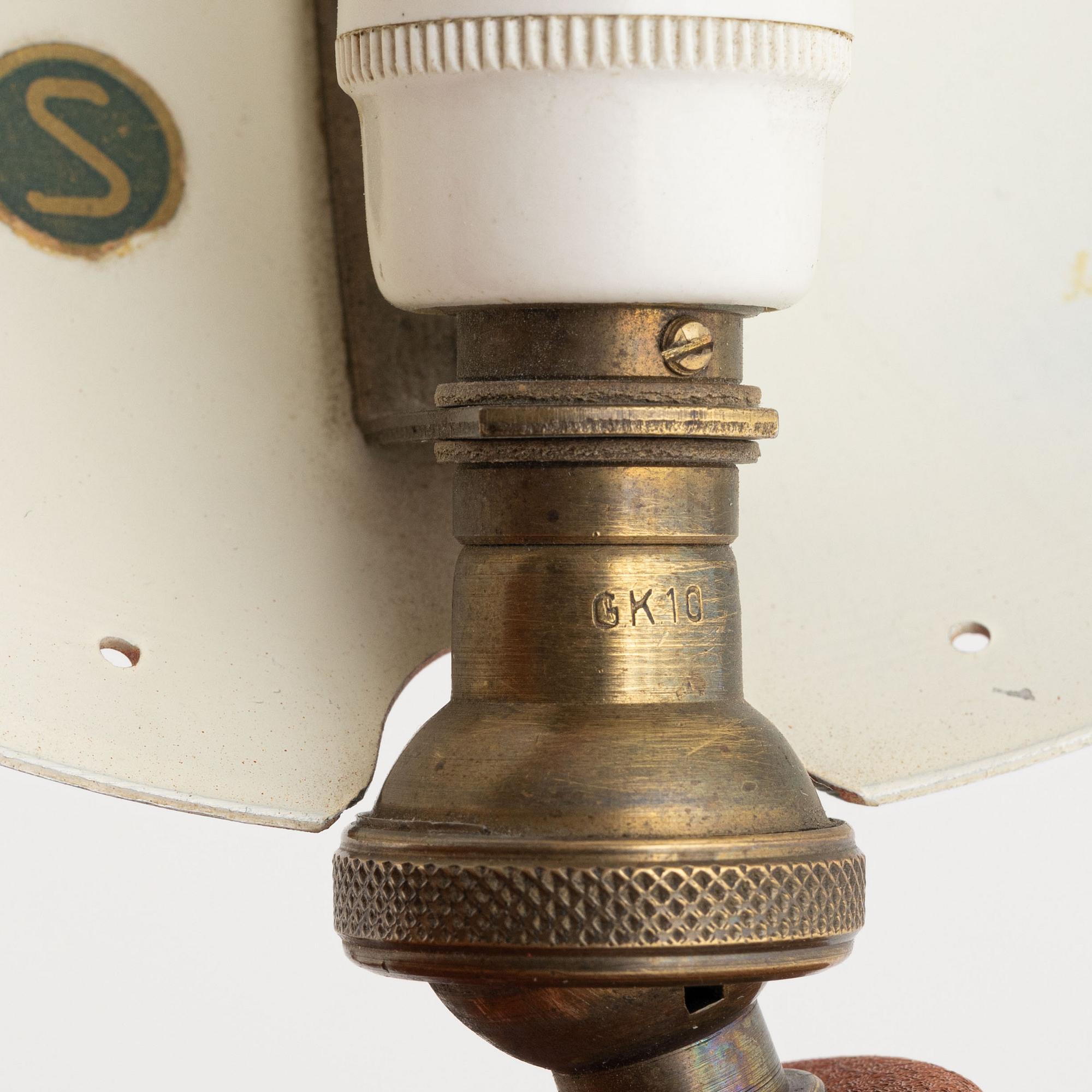 Vägglampor, ett par, Swedish Modern, 1940-tal.