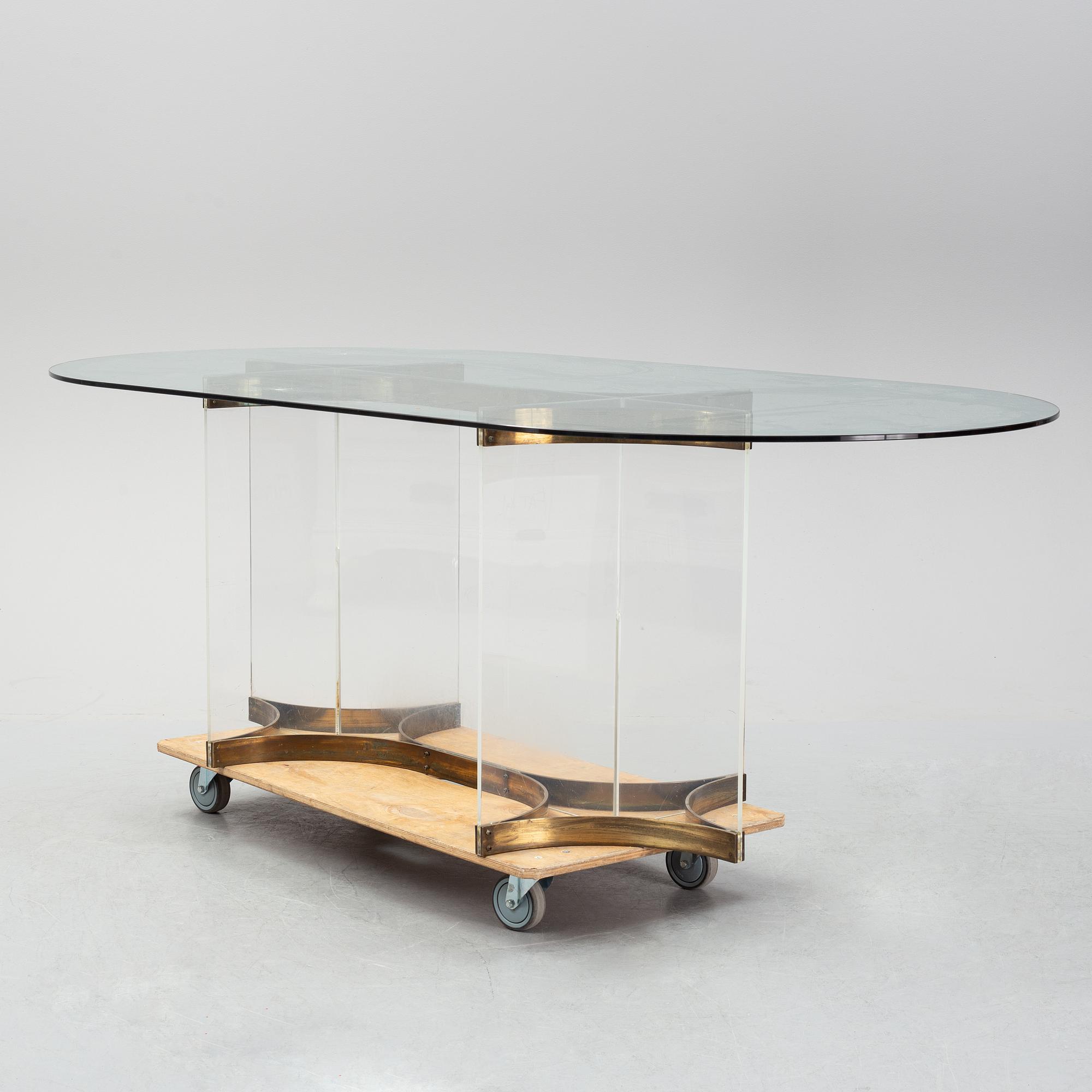 A dining table probably by Charles Hollis Jones, USA, 1970's.