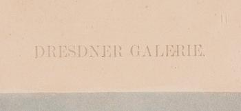 STENTRYCK 2 ST, handkolorerade, Tyskland 1800-talets slut.