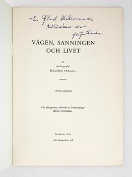 HÄFTEN, 2 st, från Greta Garbos estate, "Vägen, Sanningen och Livet".