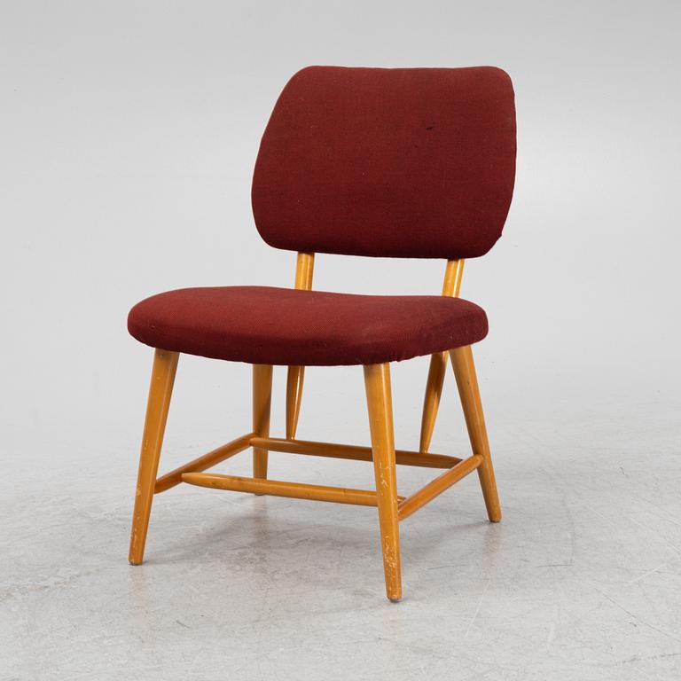 A birch easy chair, Sweden, 1940's/50's.