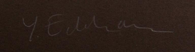 Yrjö Edelmann, a signed color lithograph, HC.