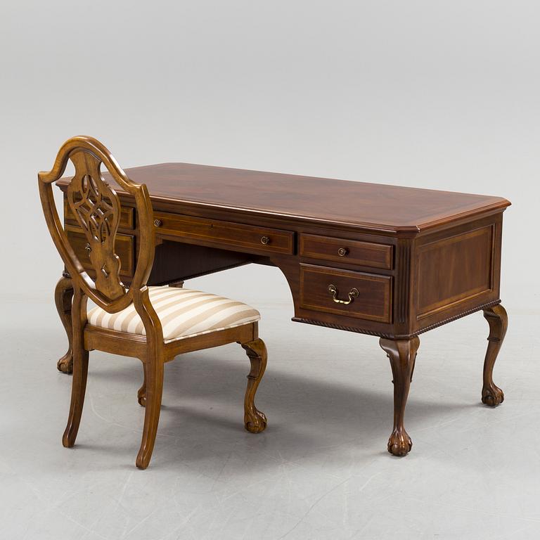 A writing desk and chair by Alexander Julian, Home Colours.
