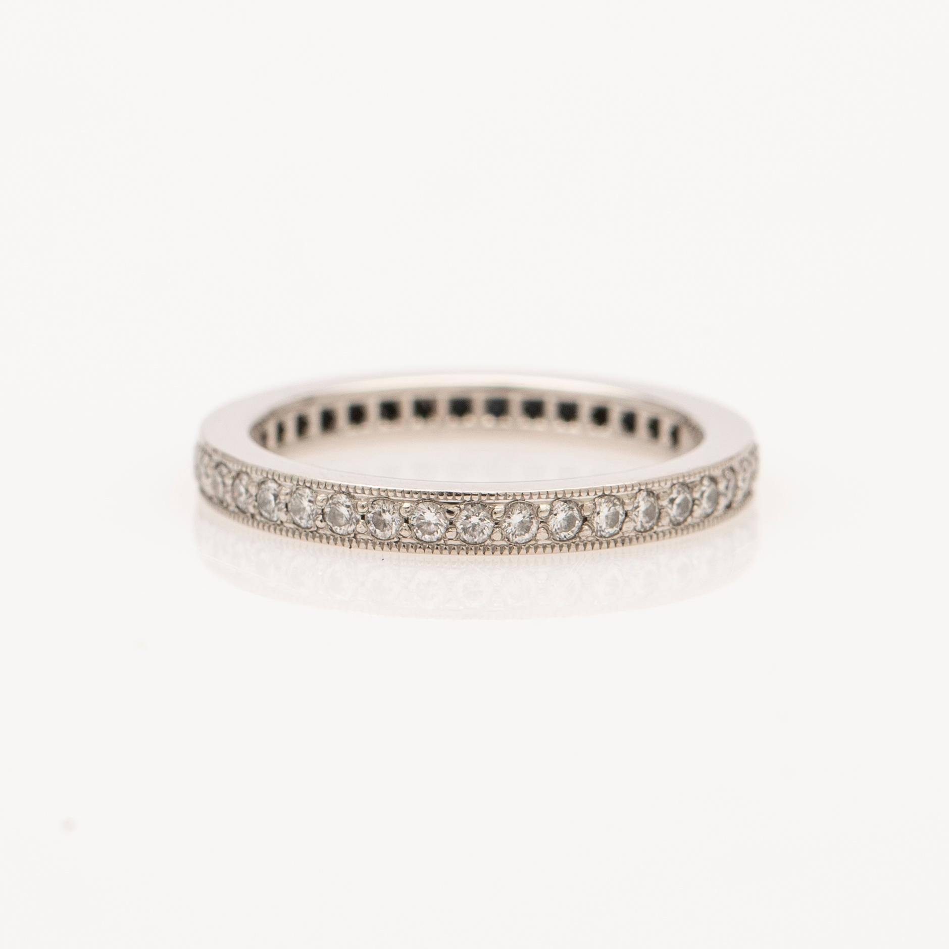 Tiffany & Co, ring, platinum with brilliant-cut diamonds.