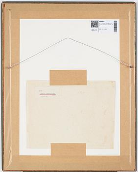 NELL WALDEN, mixed media on paper, signed and dated-72.