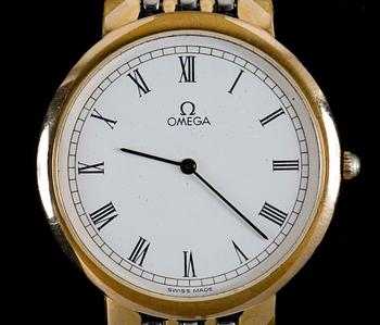 HERRARMBANDSUR, Omega Deville, quartz i box, 1980/90-tal.