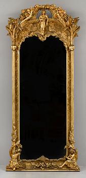 SPEGEL SAMT KONSOLBORD, trol Tyskland, nyrokoko, 1800-talets andra hälft.