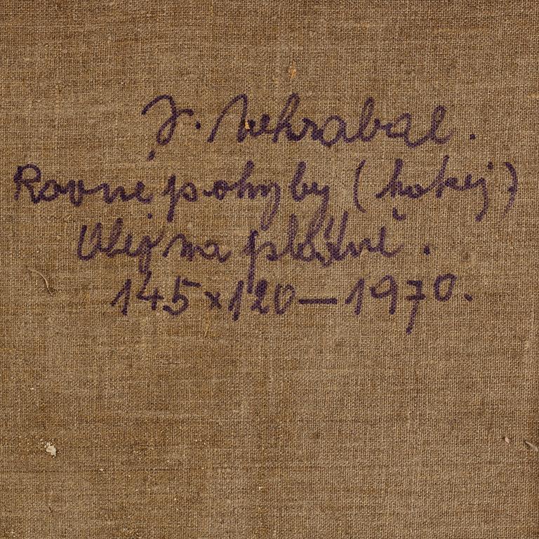 Josef Vohrabal, oil on canvas, signed and dated 1970.