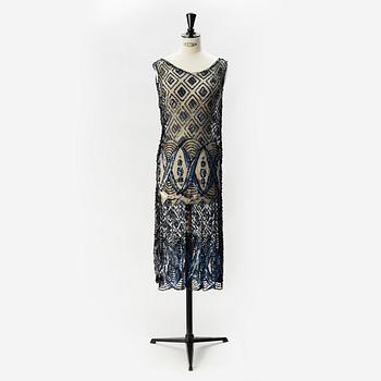 A sequin embroidered 1920's dress.