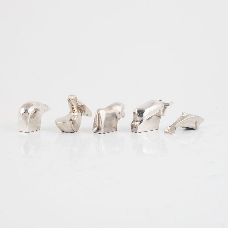 Gunnar Cyrén, a set of five figurines, Dansk Designs, Japan.