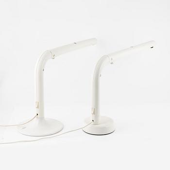 Anders Pehrson, two similar 'Tube' table lamps, Ateljé Lykten, 1970's.