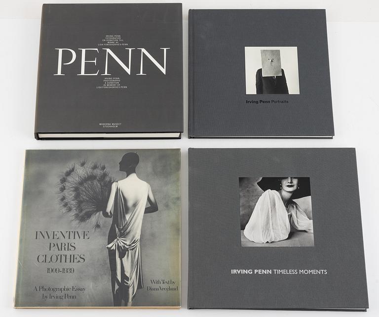 Irving Penn, samling fotoböcker och publikationer, 23 delar.