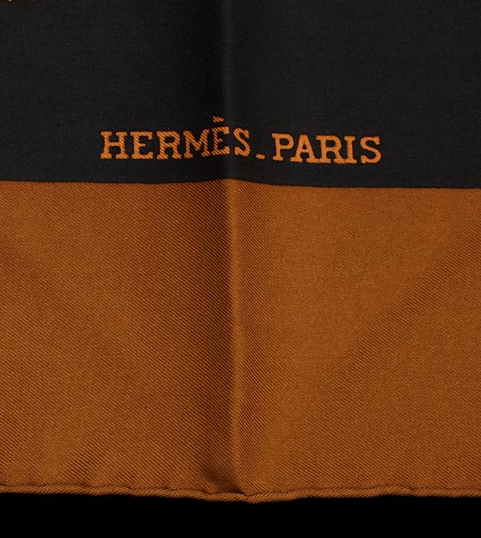 SCARF, siden, "Gibiers", design Henri De Linares, Hermès, Paris.