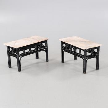 A pair of side tables, second half of the 20th century.