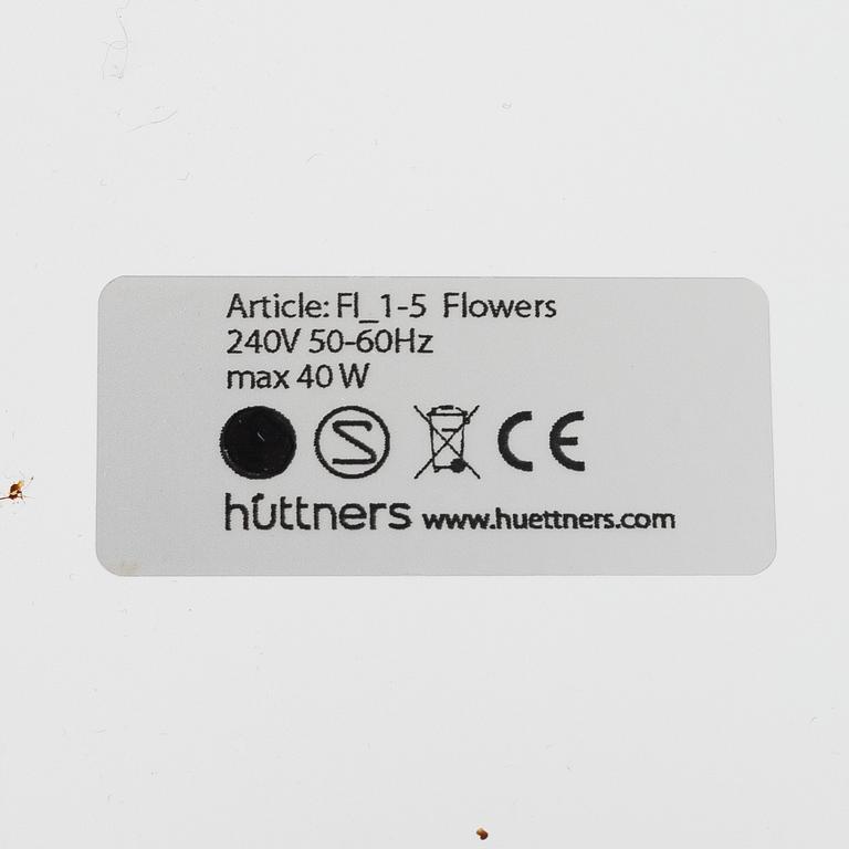 Taklampa, "Flowers", Hüttners.