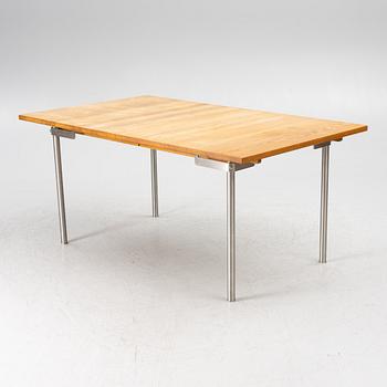 A contemporary dining table.