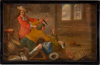 FLAMLÄNDSK SKOLA, 1700-tal. olja på pannå.