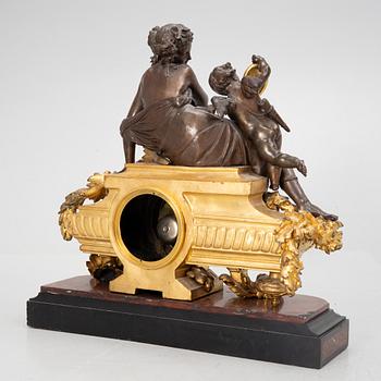 A large mantle clock, France, second half of the 19th century.