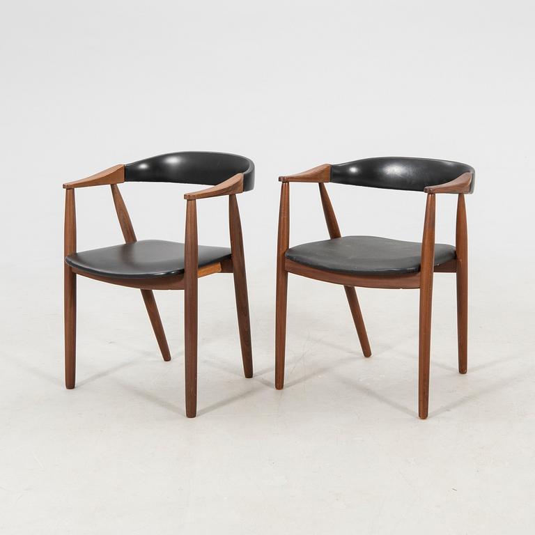 Armchairs, a pair by Farstrup, Denmark, 1960s.